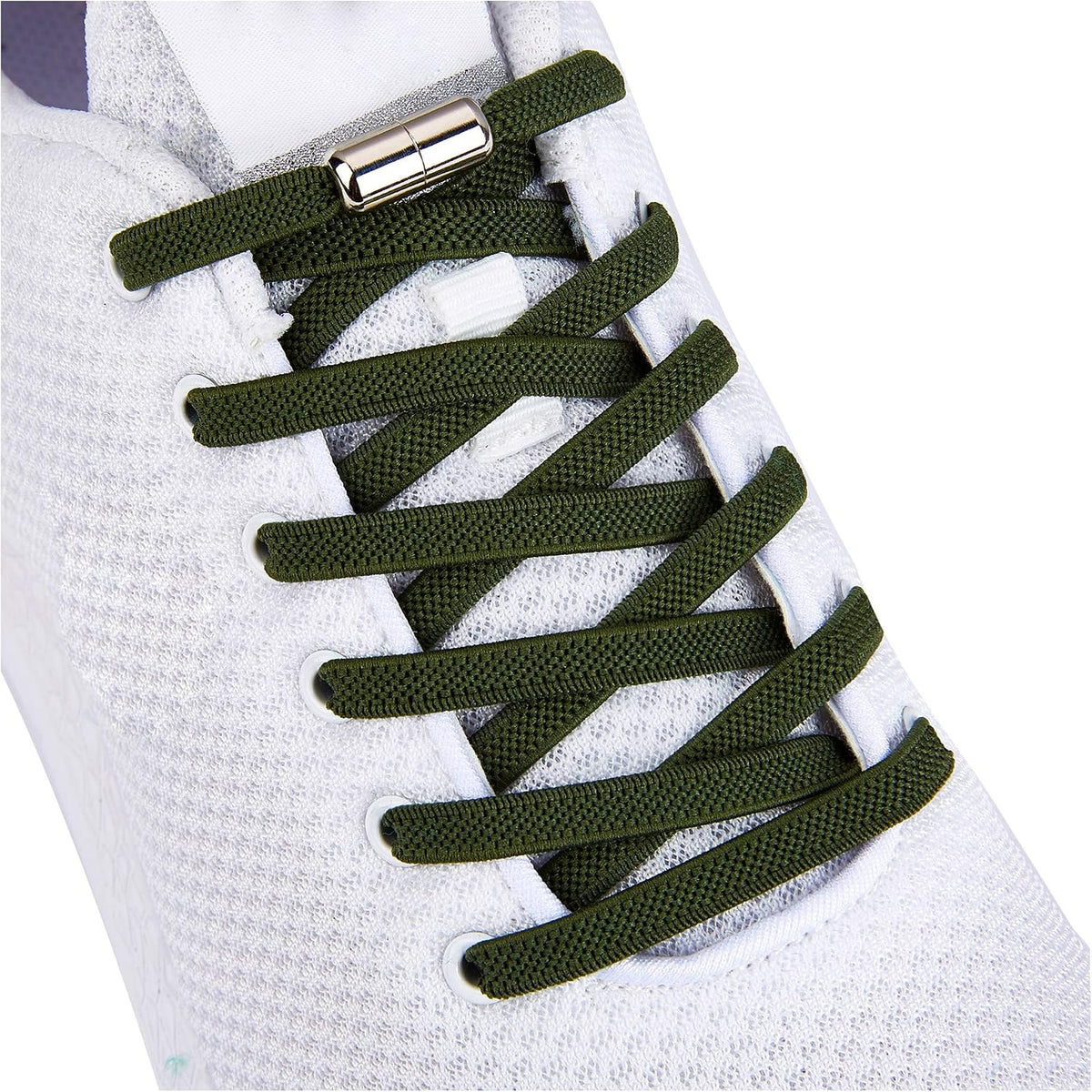 Anan520 tieless elastic shoe laces front view
