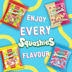 Premium imported packaging of Swizzels Squashies Strawberry and Cream sweets