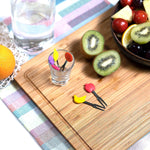Matican stainless steel cocktail forks with silicone handles
