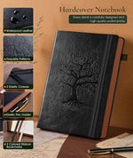 Paibas large hardcover journal highlighting numbered pages and lines