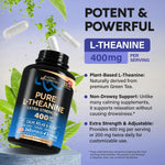 NutraHarmony L-Theanine capsules container ingredients and usage guide