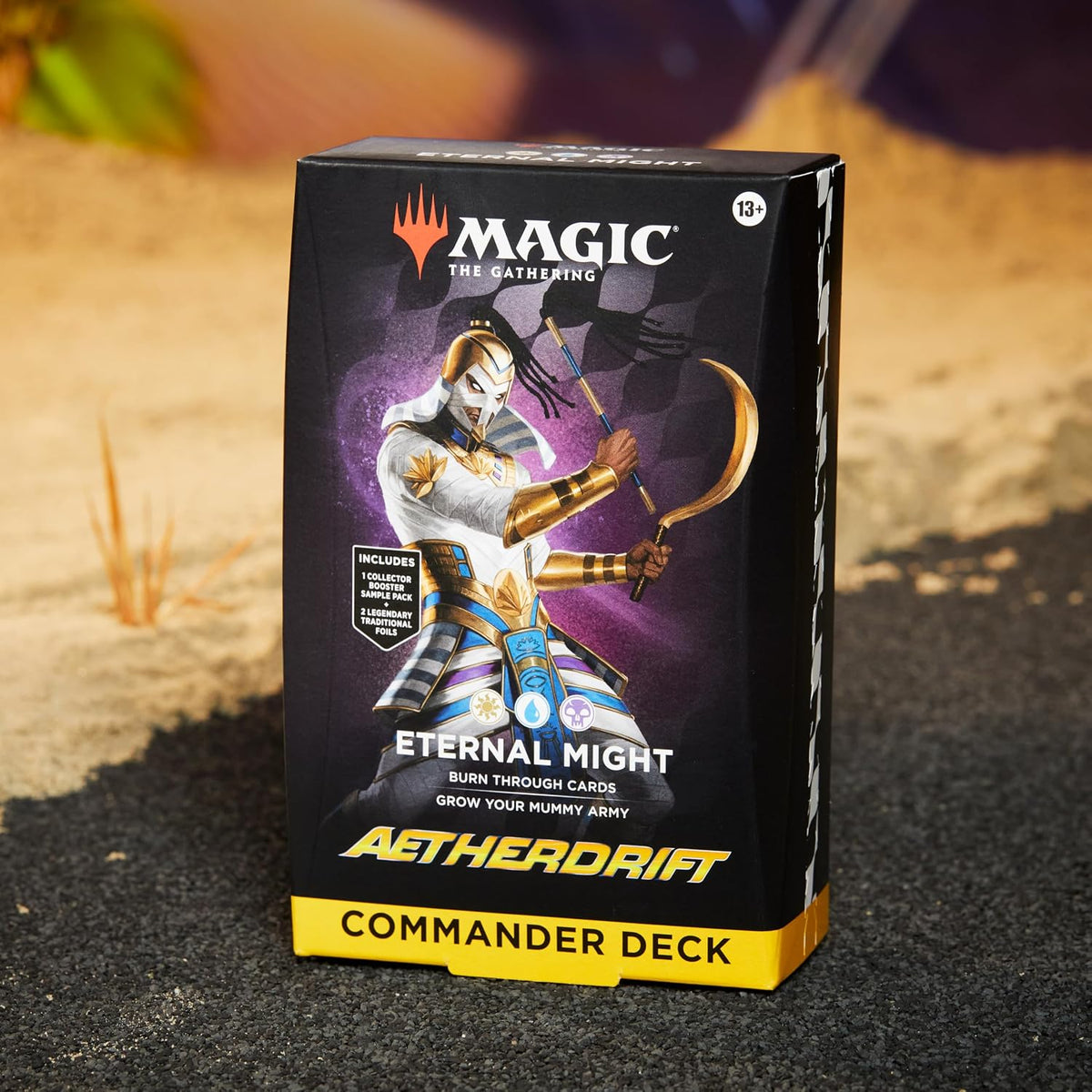Eternal Might MTG deck box with theme artwork