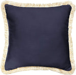 Sorra Home x Sunbrella Fringe Pillow, 18 x 18 x 6 inches, Canvas Natural and Taupe - Image 9