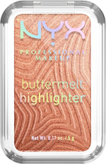 NYX PROFESSIONAL MAKEUP Buttermelt Highlighter, Powder Highlighter Makeup, With Up to 12H Wear and High Impact Glow - 35 Butta In Bronze (Bronzed Gold) - Image 1