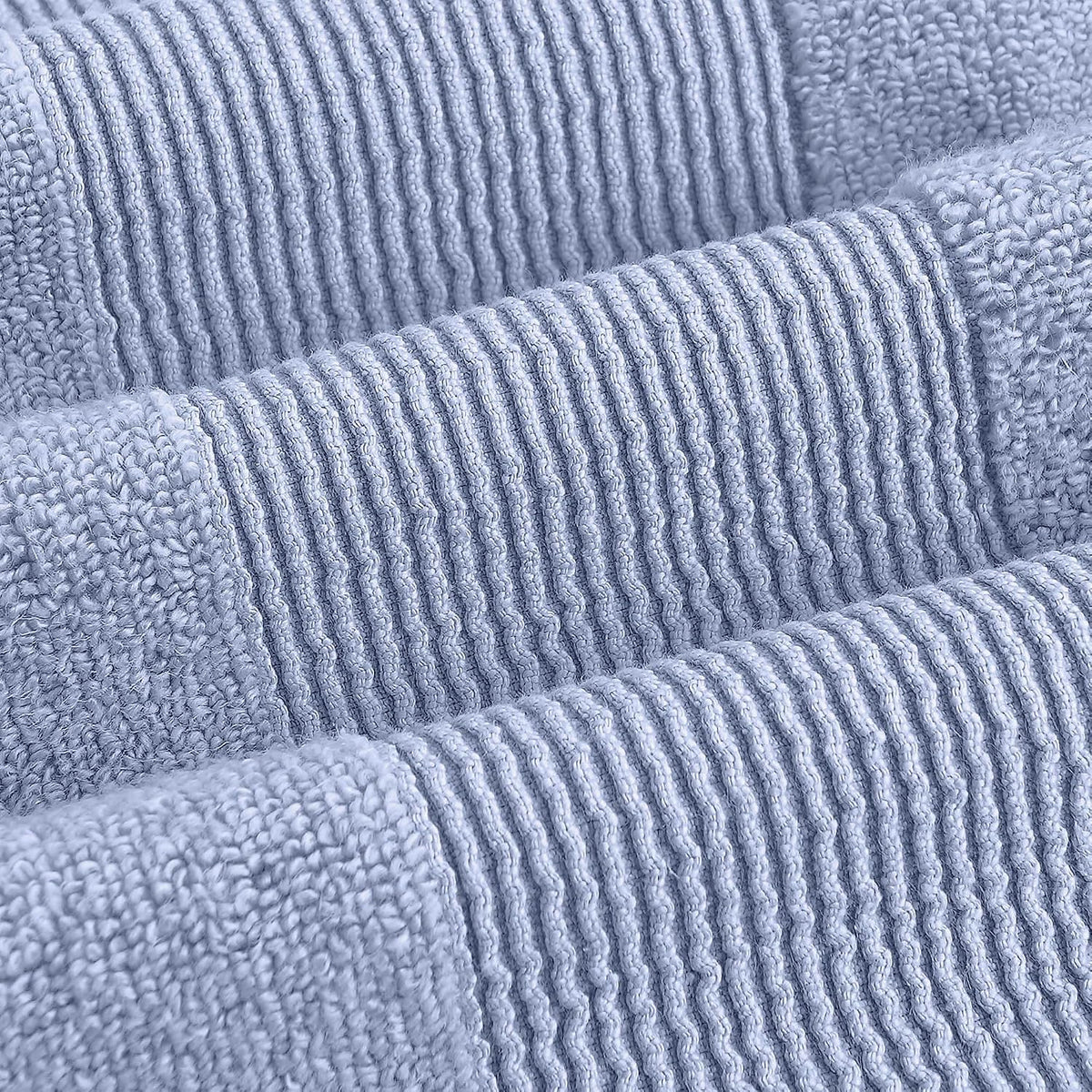Modern Threads towel set ribbed border detail