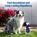 Farnam Repel-X water based fly repellent back label text with complete directions for horse and dog usage