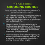 FURminator 2-in-1 Doodle Grooming Tool for Dogs, 1 Count, Dematting Tool with Comb for Mats, Tangles & Maintenance on Curly, Long, Silky & Wiry Coats - Image 14