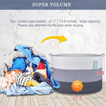 Bosroty 87L laundry hamper white and gray color pattern