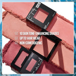 Maybelline Fit Me makeup blush in hand for scale