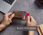 Toughergun men wallet holding cash and cards