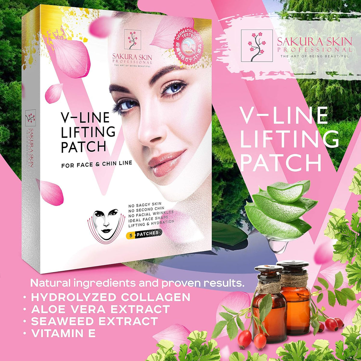 Swissökolab facial lifting tape box contents and 5 count pack