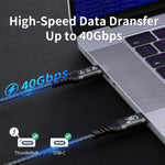 HOTUTUKI USB C cable demonstrating 240W fast charging