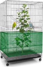 Shappy Bird Cage Net Cover Seed Catcher, 118 x 15 Inch/ 300 x 37 cm, Yellow - Image 10
