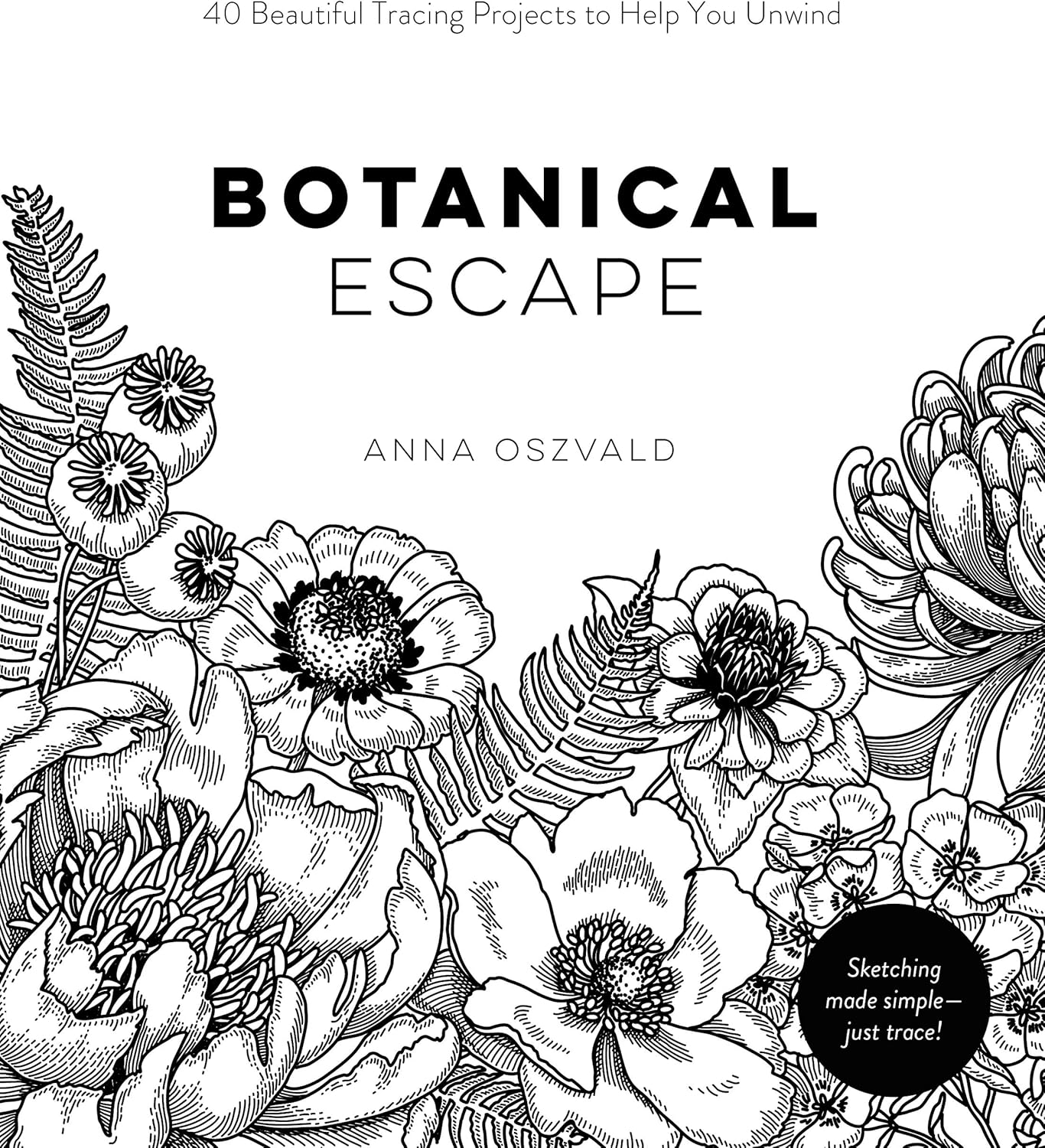 Botanical Escape: 40 Beautiful Tracing Projects to Help You Unwind - Image 1