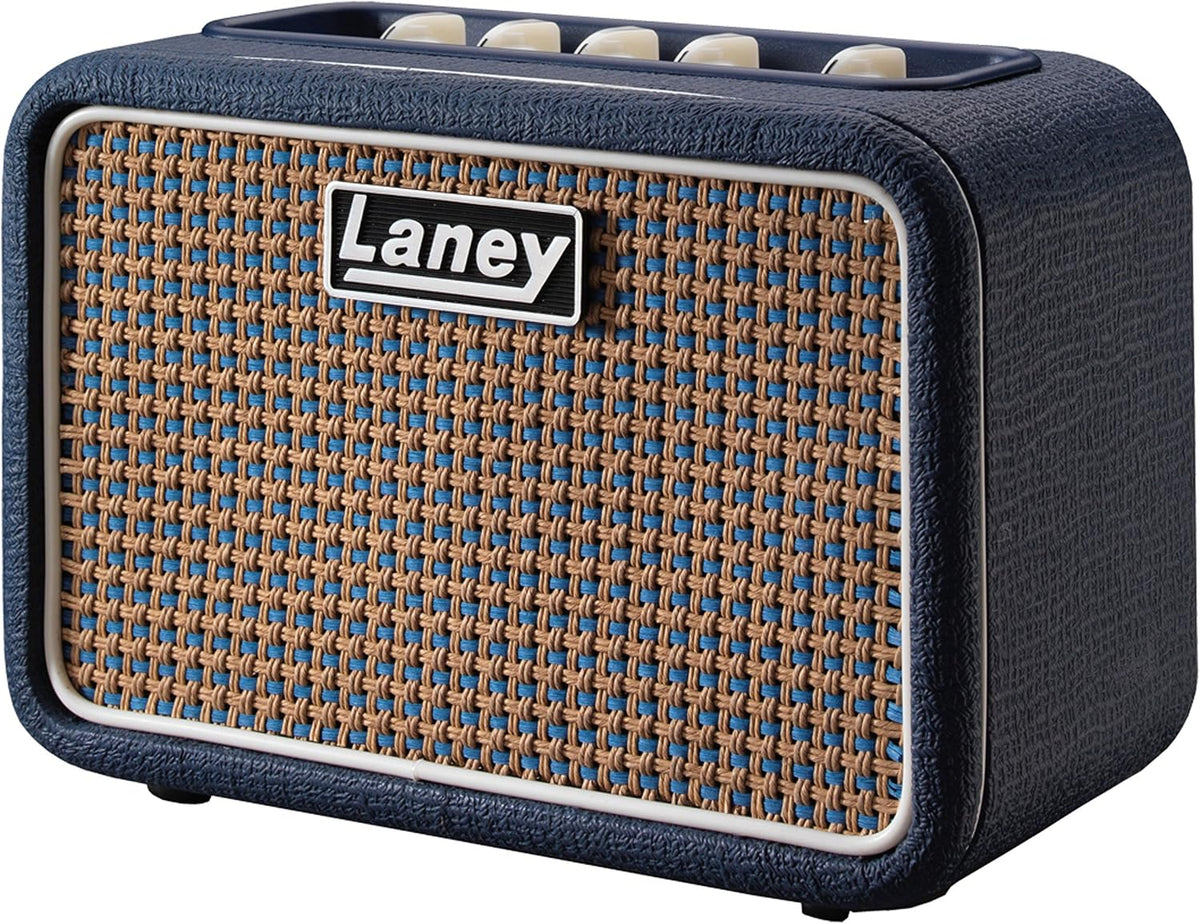 Laney MINI-ST-LION portable guitar practice amplifier angled perspective view.