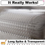 Nuanchu clear plastic spike mats for home garden protection