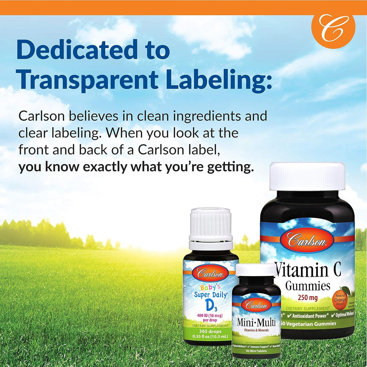 Carlson Right for the Macula authentic imported USA bottle layout