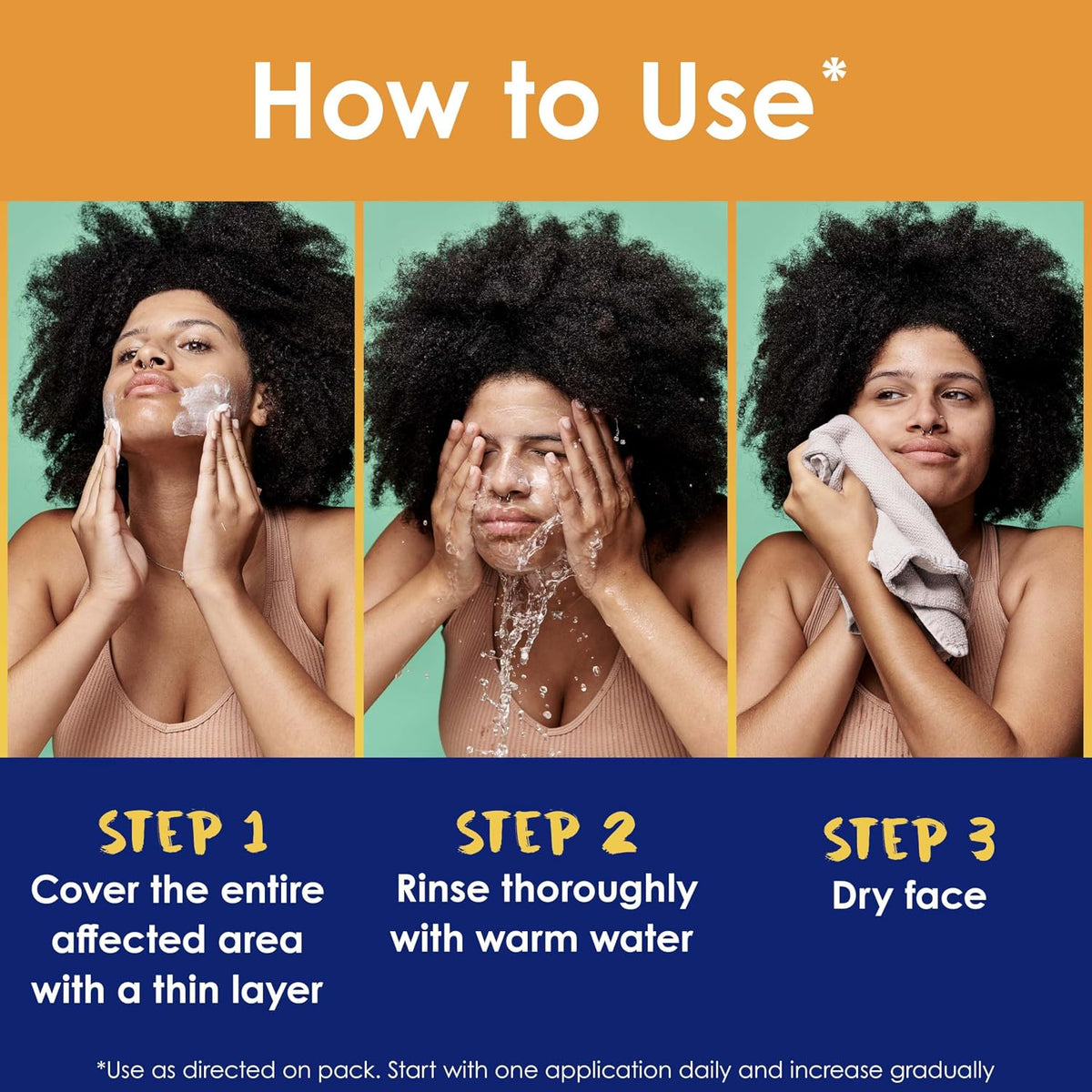 Clearasil exfoliating face wash texture and scrubbing beads