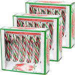 Colorful candy canes for holiday stocking stuffers and party favors
