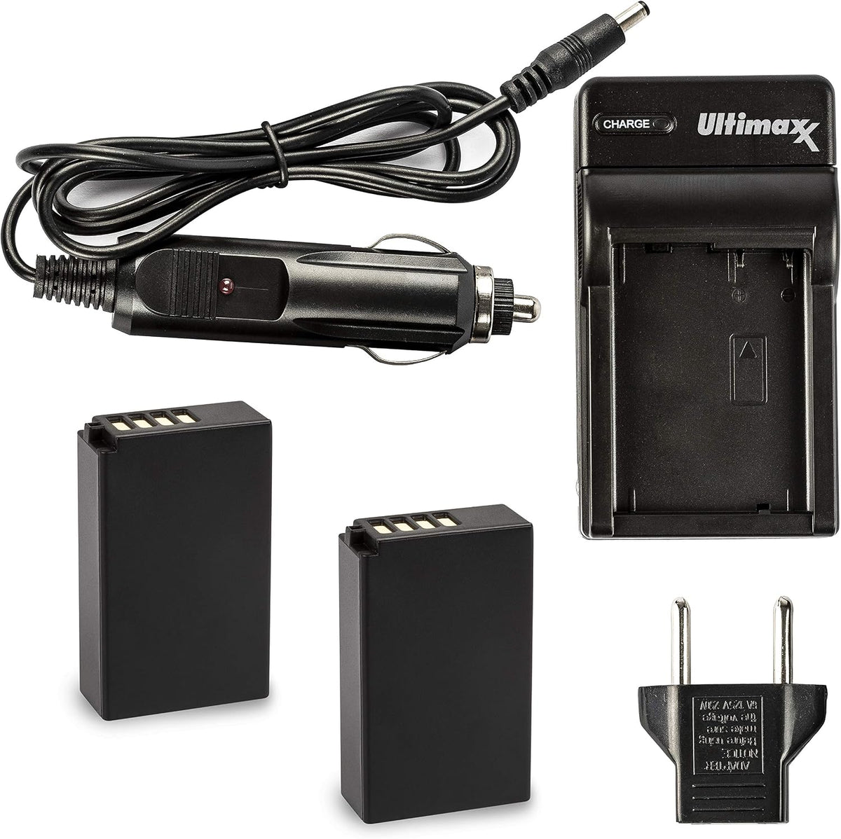 Ultimaxx AC/DC Rapid Home & Travel Charger with 2X EN-EL20 Extended Life Battery (1500mAh / 7.4V / 11.1Wh) for Nikon Coolpix P1000, DL24-500, Coolpix A, 1 AW1, 1 J1, 1 J2, 1 J3, 1 S1, 1 V3 - Image 5