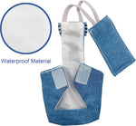 The complete VANFAVORI medium bird diaper kit highlighting the eighty inch outdoor training rope leash handle and the highly absorbent cotton pad insert.