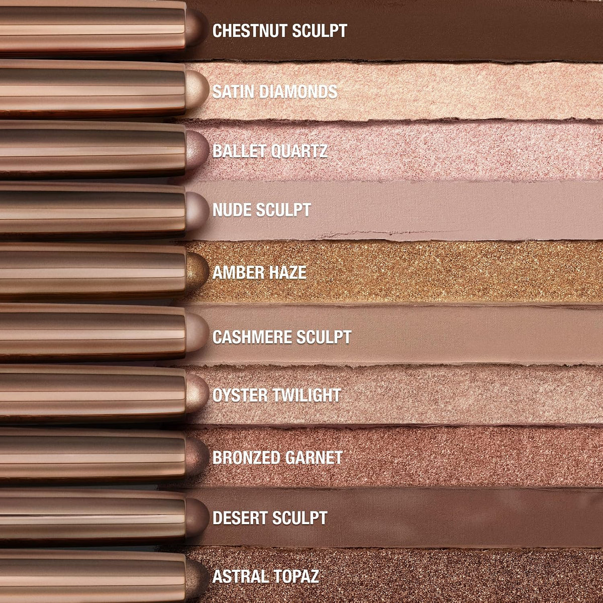 Charlotte Tilbury easy eye look application showing dream glide packaging texture
