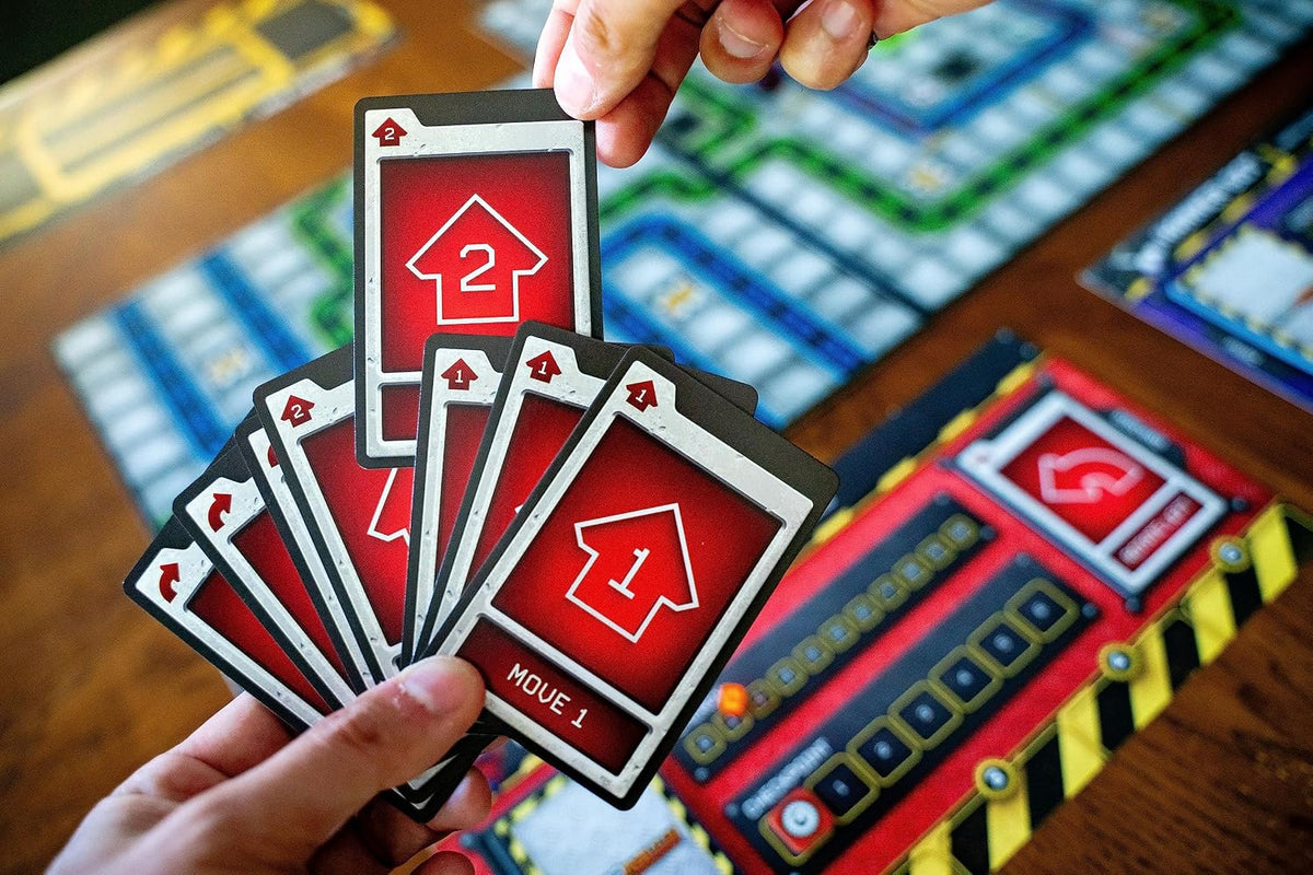 Renegade Game Studios Robo Rally programming cards and deck