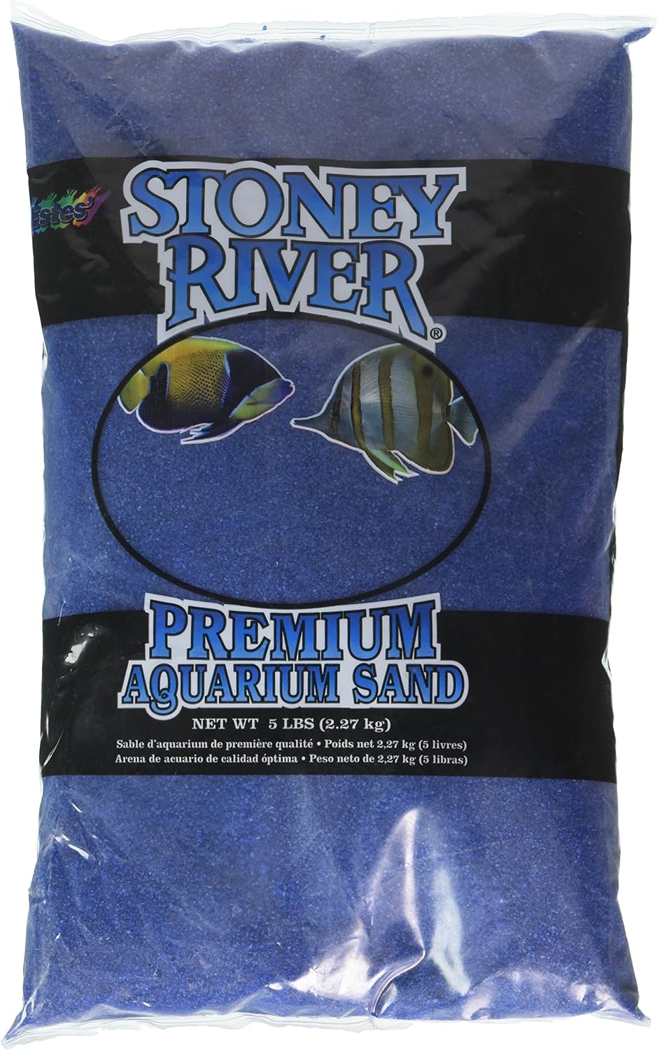 Spectrastone Stoney River Blue Aquatic Sand 5lb bag front view