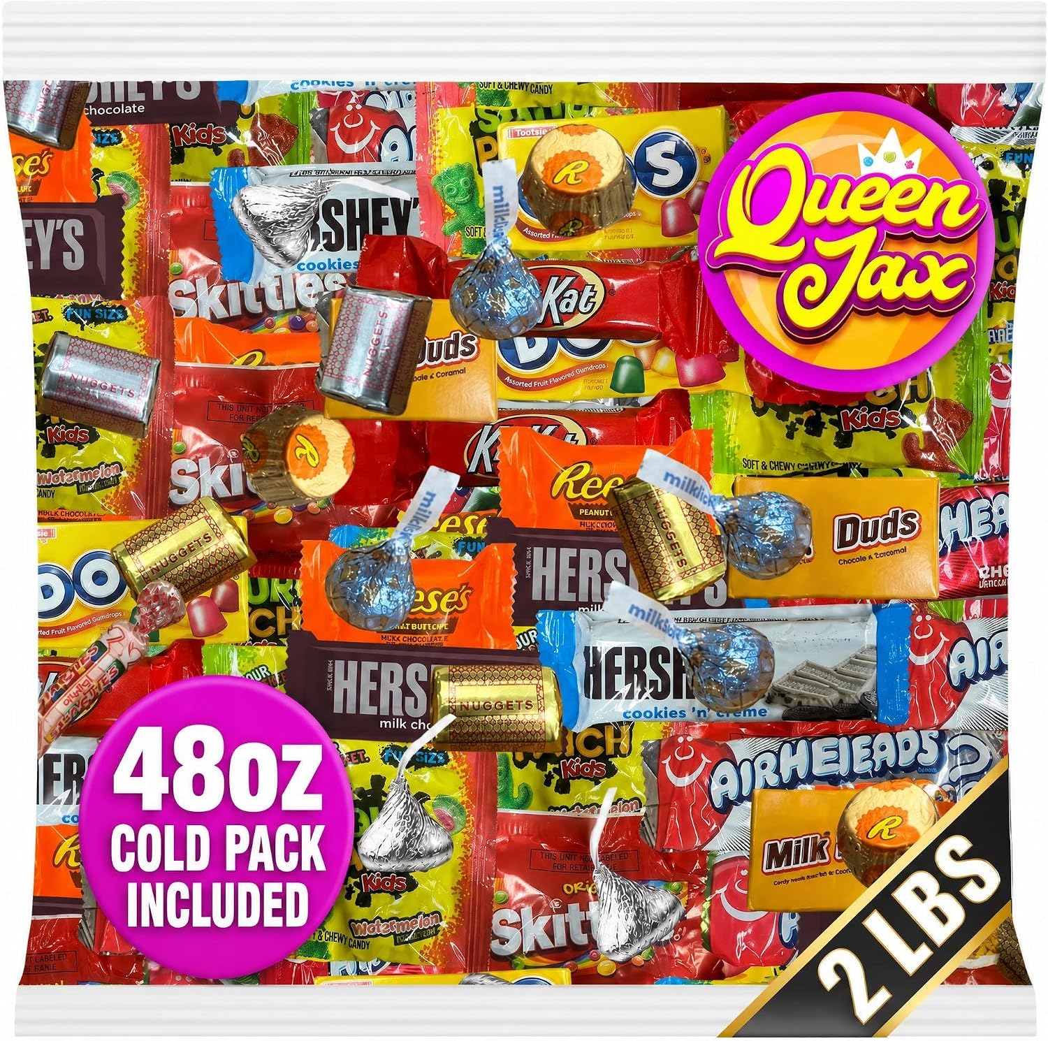 Queen Jax Chocolate and Candy Variety Pack front view showing assorted sweets