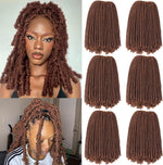 Xtrend 12 Inch 2 Packs Spring Twist Hair For Butterfly Faux Locks And Invisible Locs Short Crochet Braids Hair Synthetic Spring Curl Hair Extension For Women (1B#) - Image 12