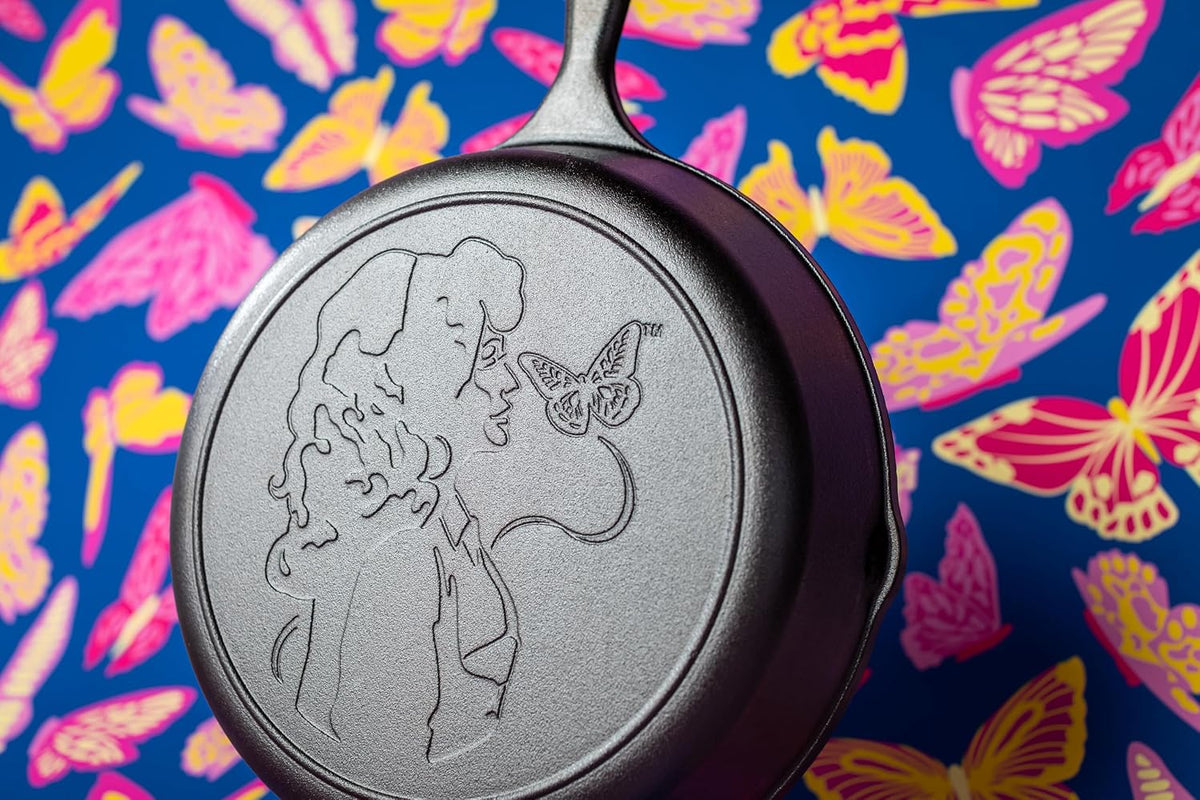 Lodge Dolly Parton edition skillet bottom stamp