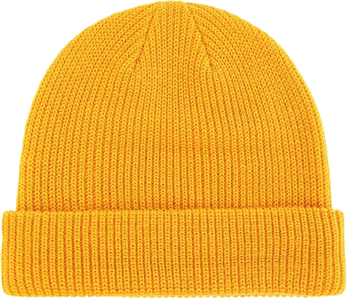 Connectyle stretchable rib knit beanie label closeup