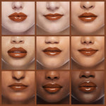 Milani Covet deep brown full coverage lipstick velvety finish.