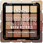 NYX Professional Makeup Warm Neutrals shadow palette front view cosmetic container