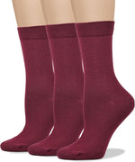 COTTON DAY Women's Soft Combed Cotton Socks Seamless Toe Black White Navy - Image 12