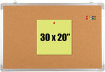 Cork Board 24x24 in, Framed Wall Hanging Bulletin Board with 10 Thumb Tacks | Thumb Tack Board, Pin Board for Wall, Corkboard Message Memo Notice Board with Hooks for Home, Office, Desk and Cubicle - Image 10