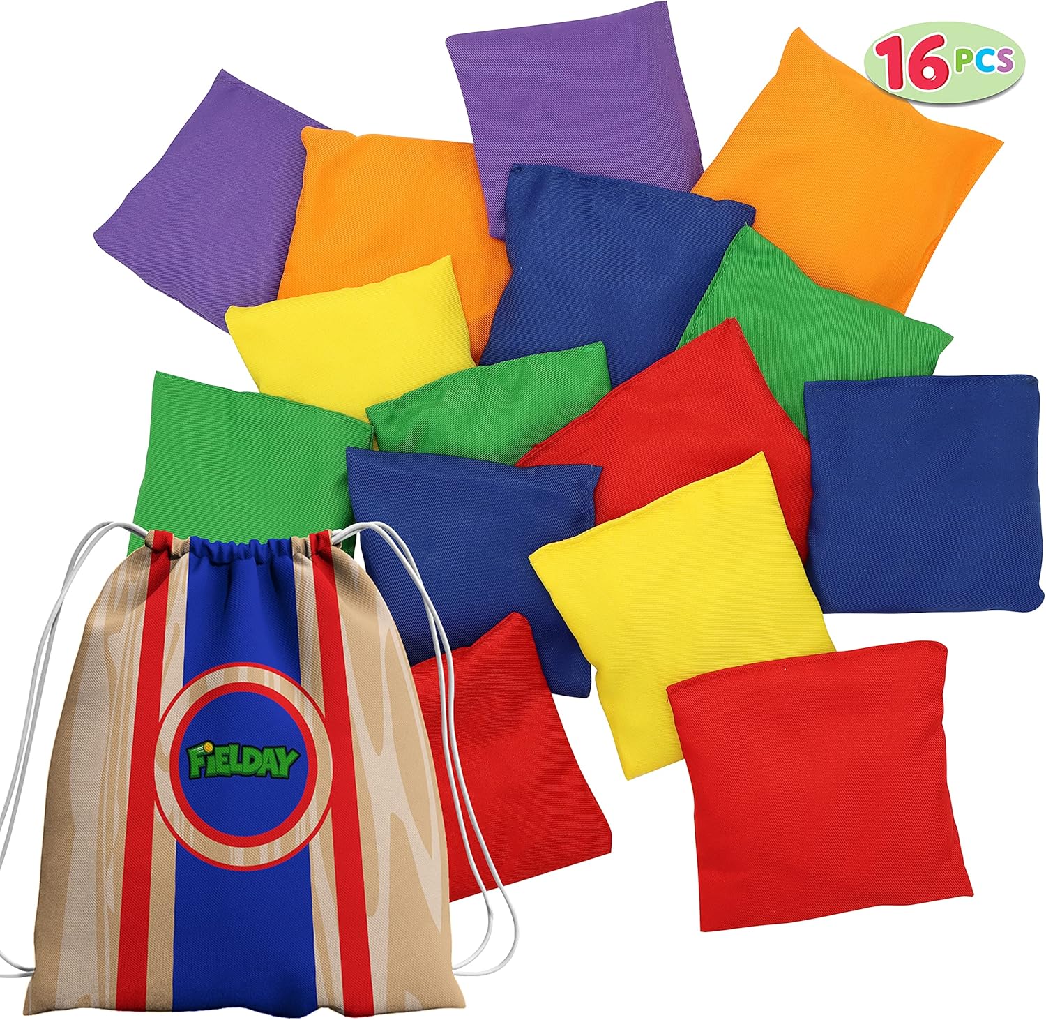 Joyin 16 piece cornhole bean bags set front view