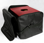 Pyle travel storage bag protecting wooden cajon box