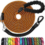 Rope Dog Leash 5 FT: Heavy Duty Leashes with Swivel Lockable Hook Reflective Threads Bungee and Padded Handle - Dog Lead for Large Small Medium Dogs Outside Walking Hiking Orange - Image 13