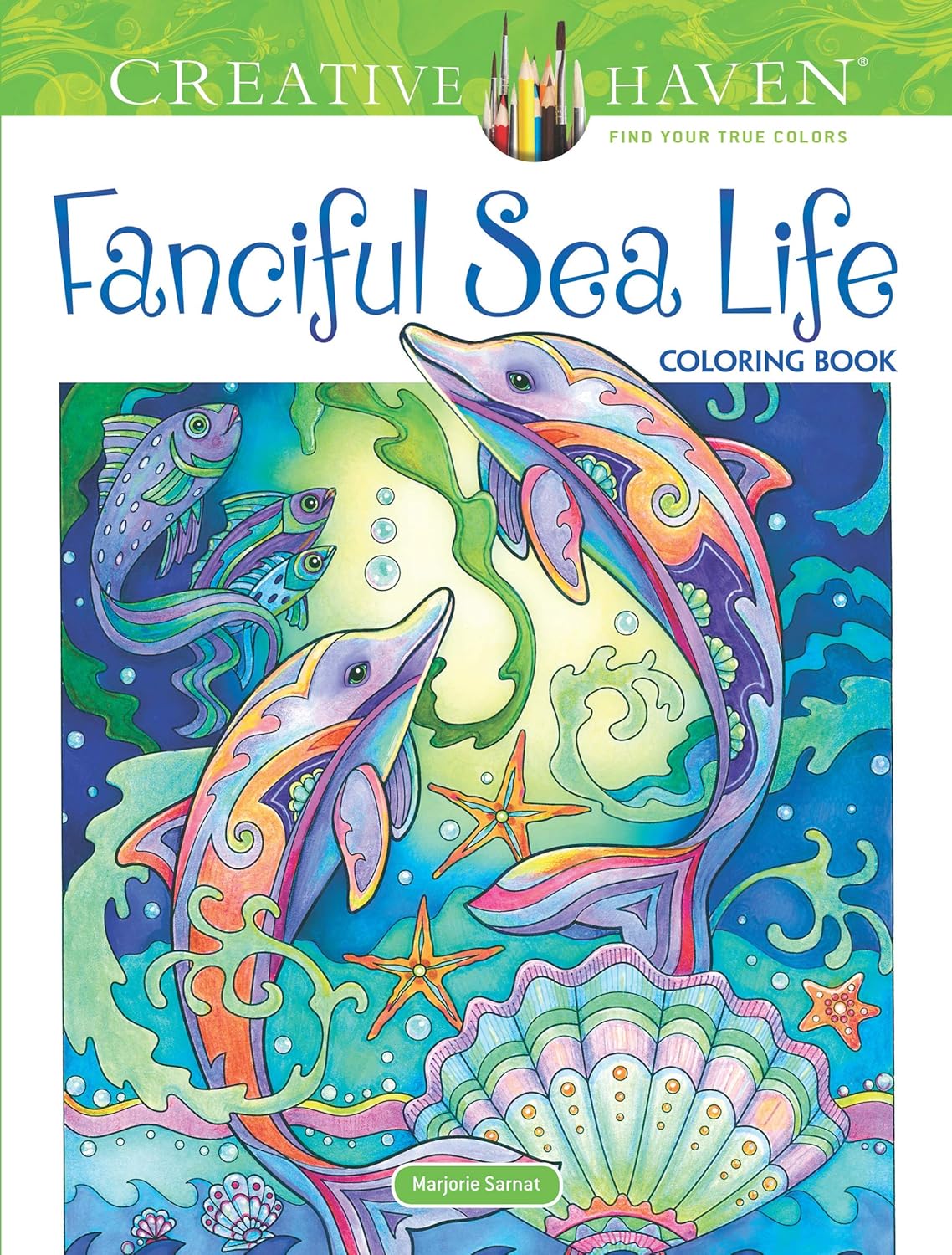 Creative Haven Fanciful Sea Life Coloring Book: Relaxing Illustrations for Adult Colorists (Adult Coloring Books: Sea Life) - Image 1