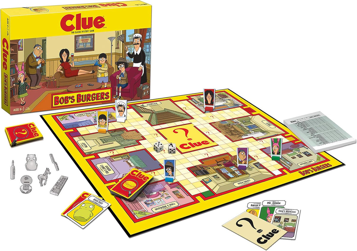 USAopoly Clue Bobs Burgers Board Game custom game board