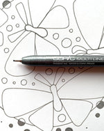 Copic Multiliner fine line pens in Warm Gray and Brown