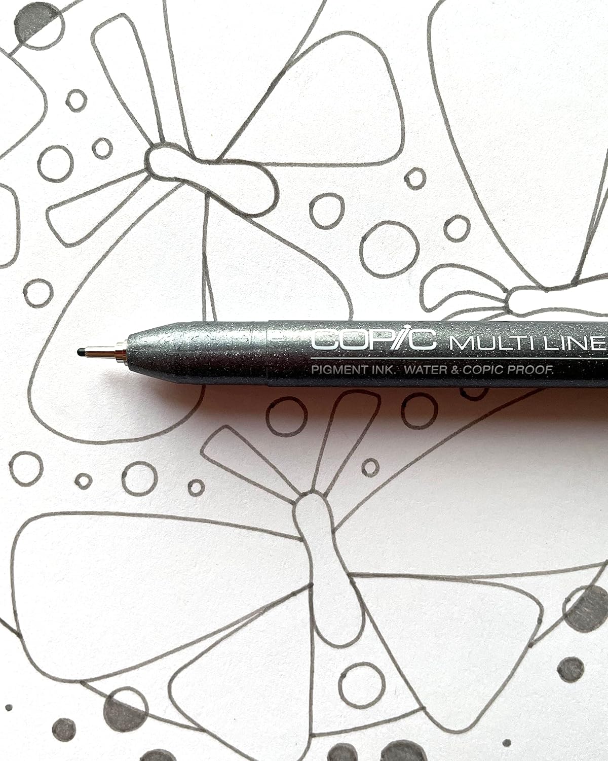 Copic Multiliner fine line pens in Warm Gray and Brown