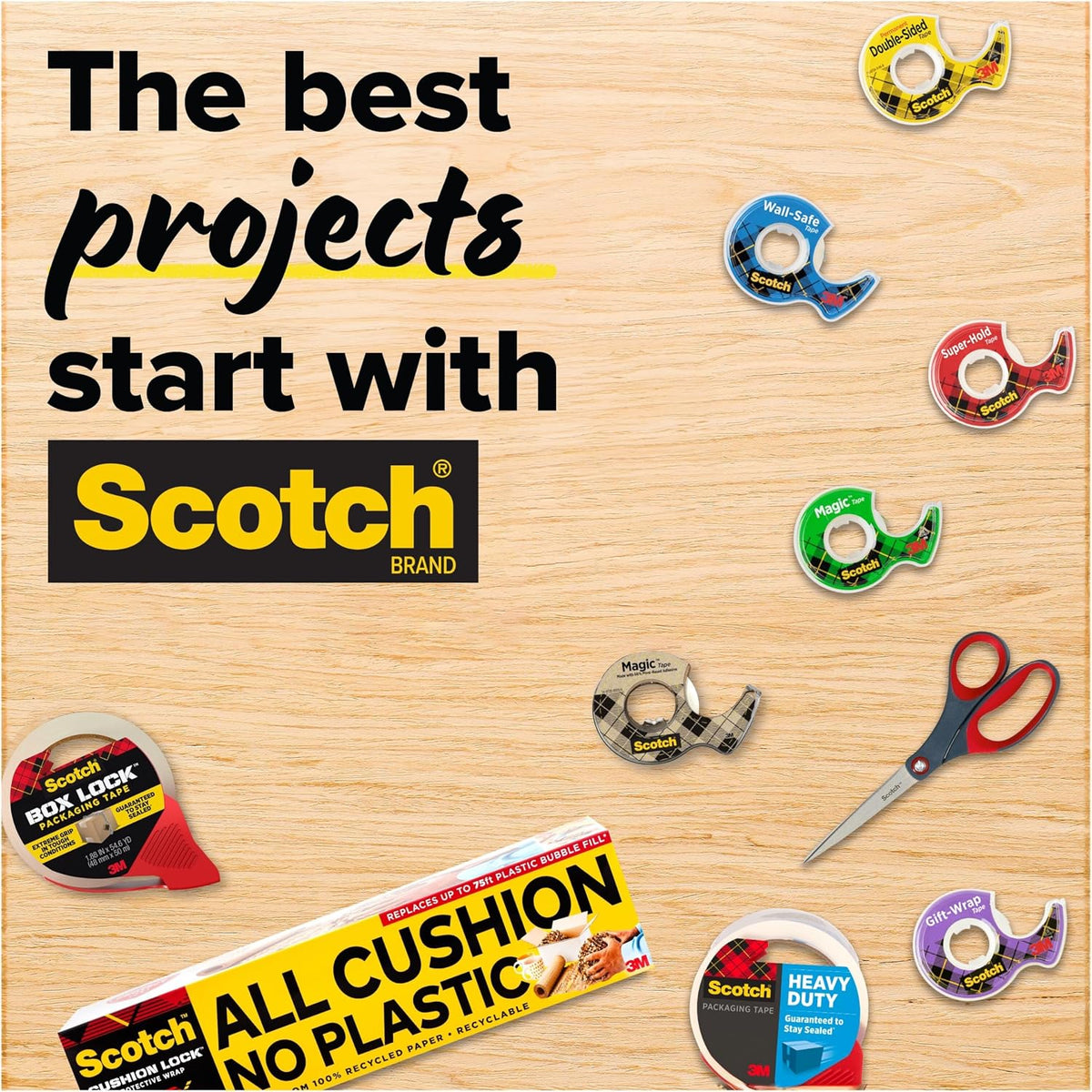 Scotch Magic Tape, Invisible, Home Office Supplies and Back to School Supplies for College and Classrooms, 1 Roll - Image 9