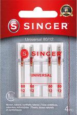 SINGER Regular Point Sewing Machine Needle, Size 80/12, 90/14, 100/16, 10-Count - Image 3