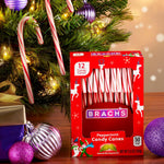 Festive Christmas stocking stuffers showing the classic spiral mint design