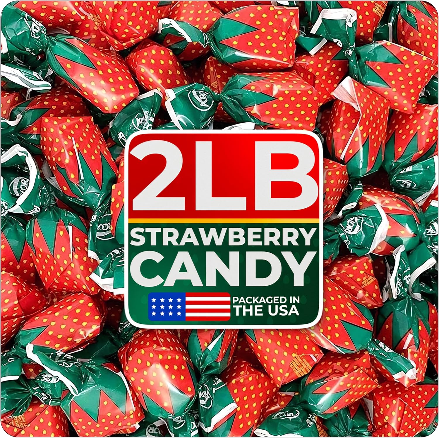 Cambie Strawberry Hard Candy 2 lbs bag front view