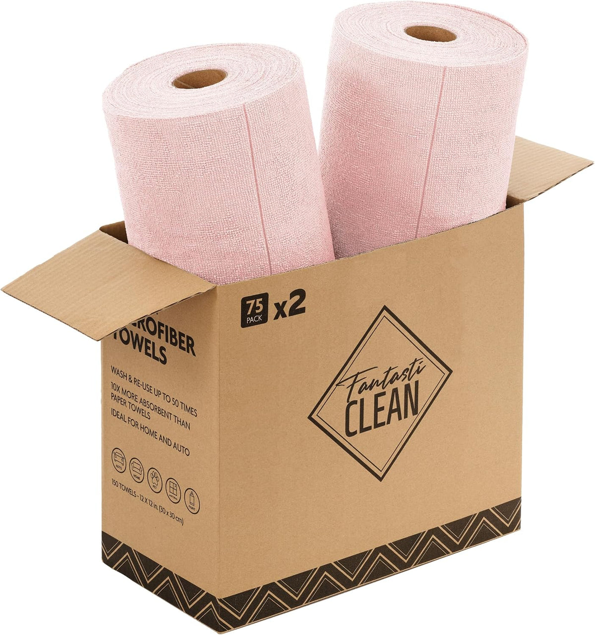 Fantasticlean packaging and full roll presentation