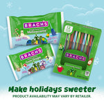Brach's Elf Holiday Candy Canes close up of nutrition and ingredient label.