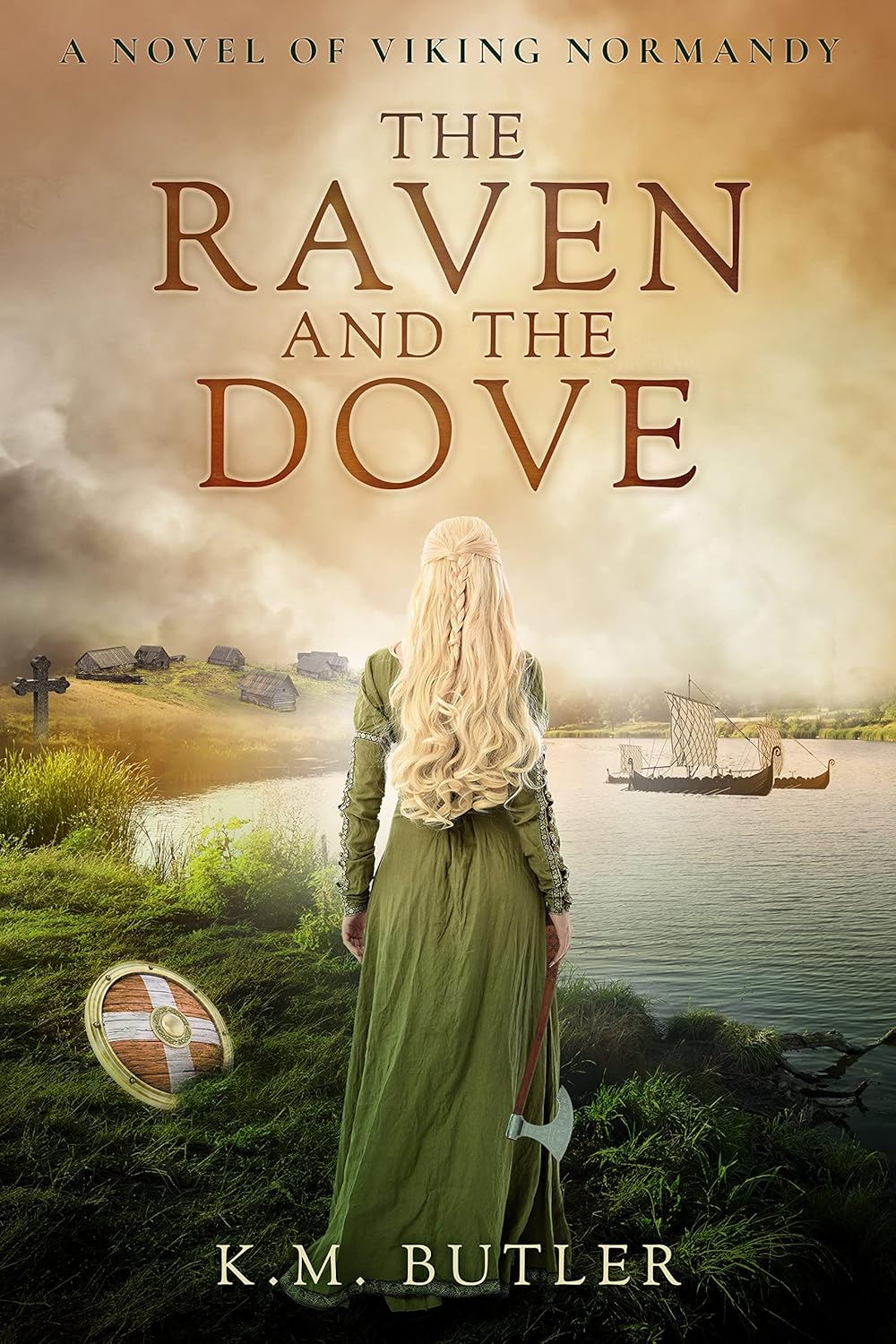 K M Butler The Raven and the Dove book front cover view historical fiction novel